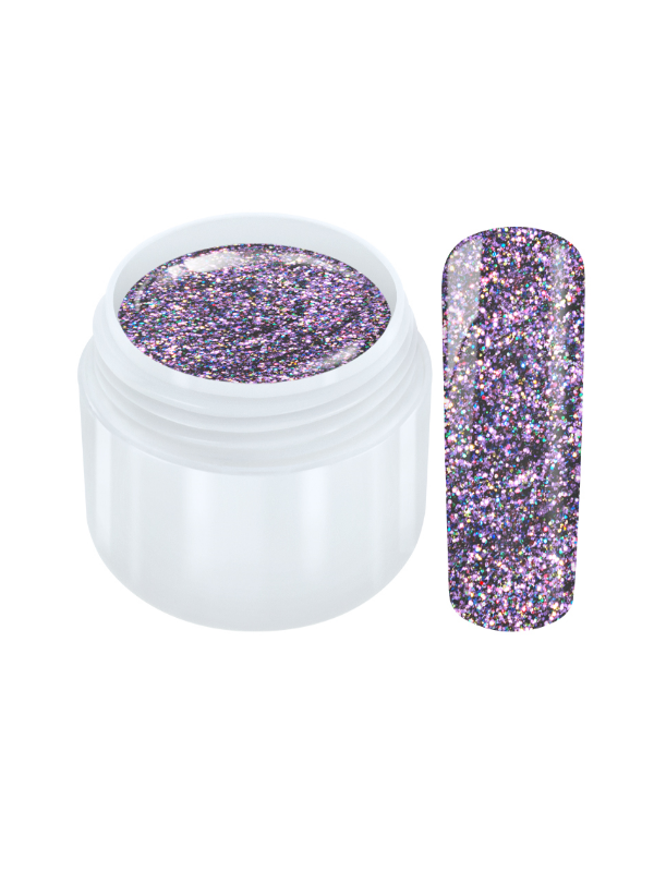 Effect-Gel Multi Glitter purple